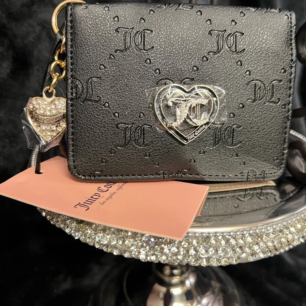🖤🖤NWT JUICY COUTURE LIQUORICE “ONLY YOU AND ME CC KEY FOB”🖤🖤
